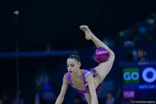 Bakıda bədii gimnastika üzrə II AGF Junior Trophy beynəlxalq turnirinin ikinci günü start götürüb (FOTO)