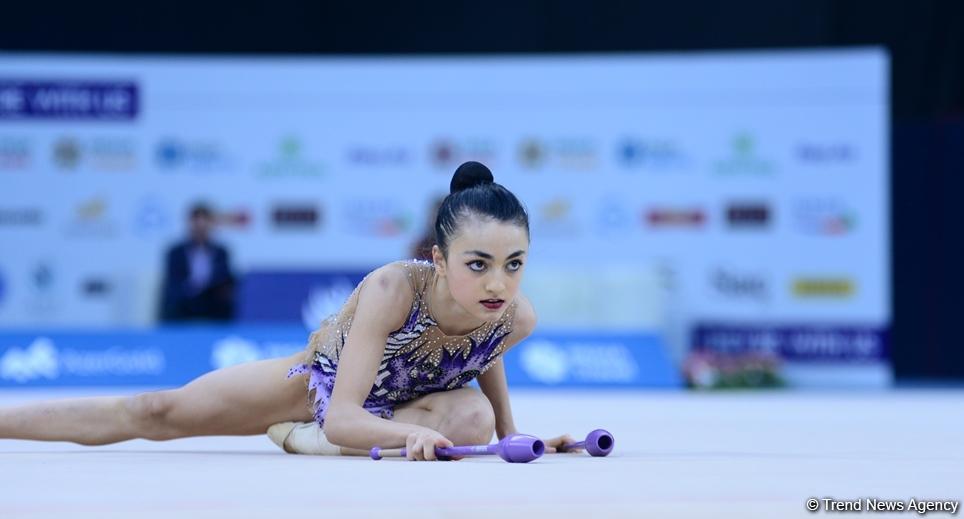 Azerbaijani gymnast grabs silver in exercises with ribbon at AGF Junior Trophy
