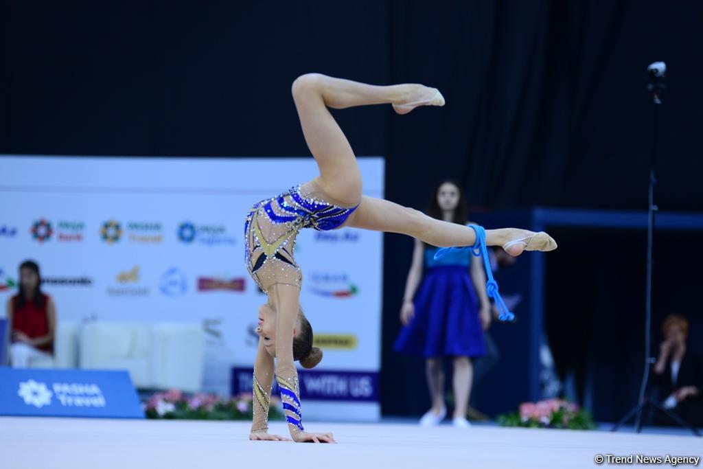 В Баку стартовал второй день Международного турнира по художественной гимнастике AGF Junior Trophy (ФОТО)