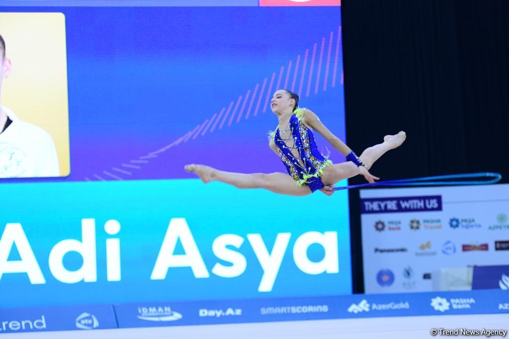 В Баку стартовал второй день Международного турнира по художественной гимнастике AGF Junior Trophy (ФОТО)