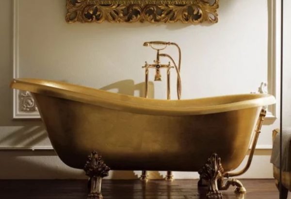 В Японии появилась самая массивная в мире золотая ванна