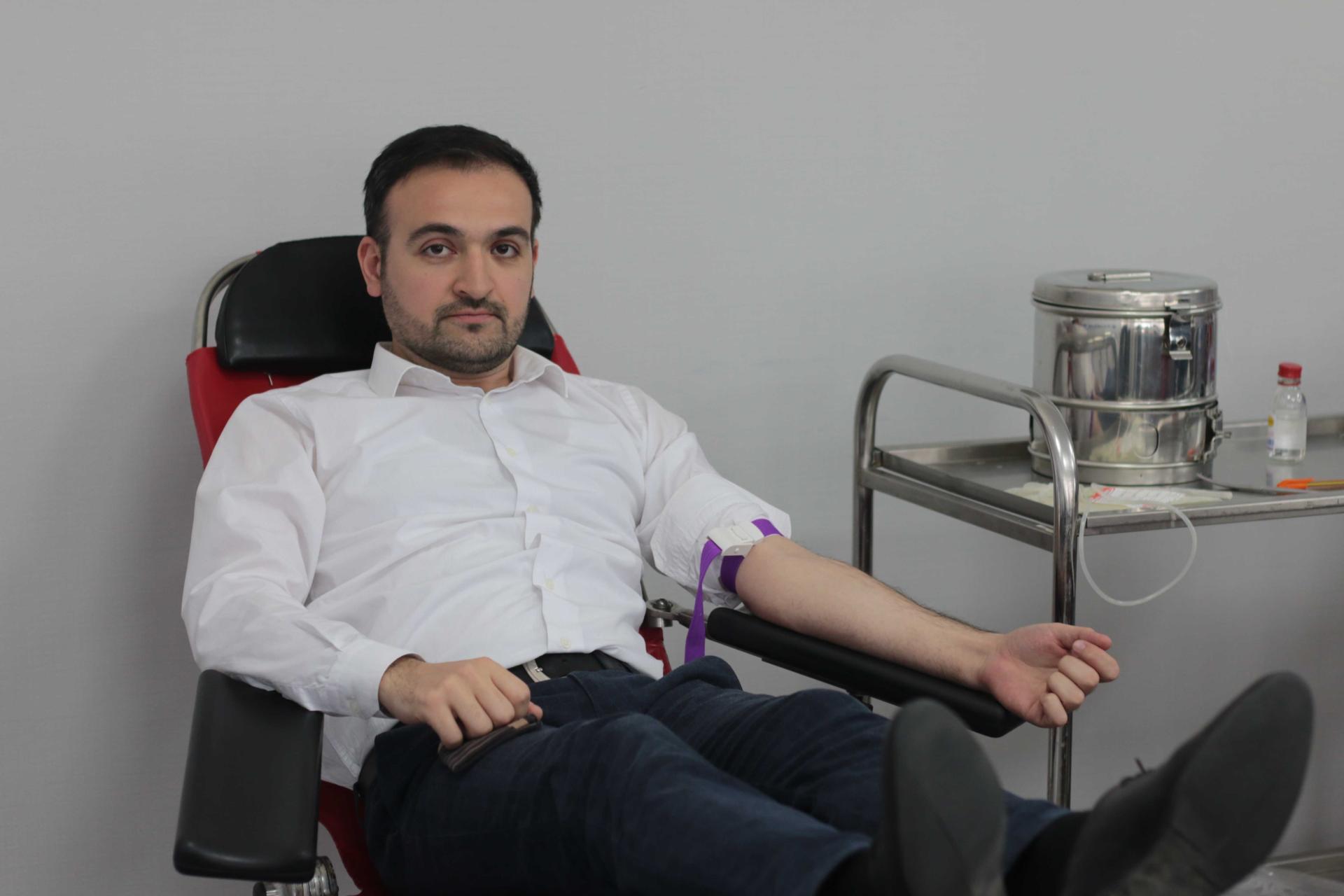 Blood donation campaign held at Azerbaijan's AtaBank (PHOTO) - Gallery Image