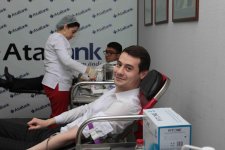 Blood donation campaign held at Azerbaijan's AtaBank (PHOTO) - Gallery Thumbnail