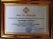 Azerbaijan Airlines in-flight magazine receives prestigious “National Heritage” award (PHOTO) - Gallery Thumbnail