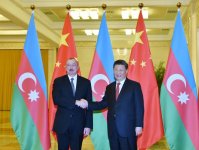 Azerbaijani president meets chairman of People's Republic of China (PHOTO)