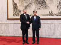 Президент Ильхам Алиев встретился в Пекине с членом Политбюро ЦК Компартии Китая (ФОТО)