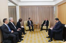 President Ilham Aliyev meets president of China National Electric Engineering (PHOTO)