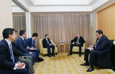 Президент Ильхам Алиев встретился в Пекине с главой корпорации China Poly Group (ФОТО)