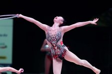 Podium training held in Baku for upcoming Rhythmic Gymnastics World Cup (PHOTO)