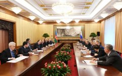 В Пекине состоялась встреча президентов Азербайджана и России (ФОТО)