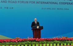 President Aliyev attending "One Belt One Road" Forum in Beijing (PHOTO)