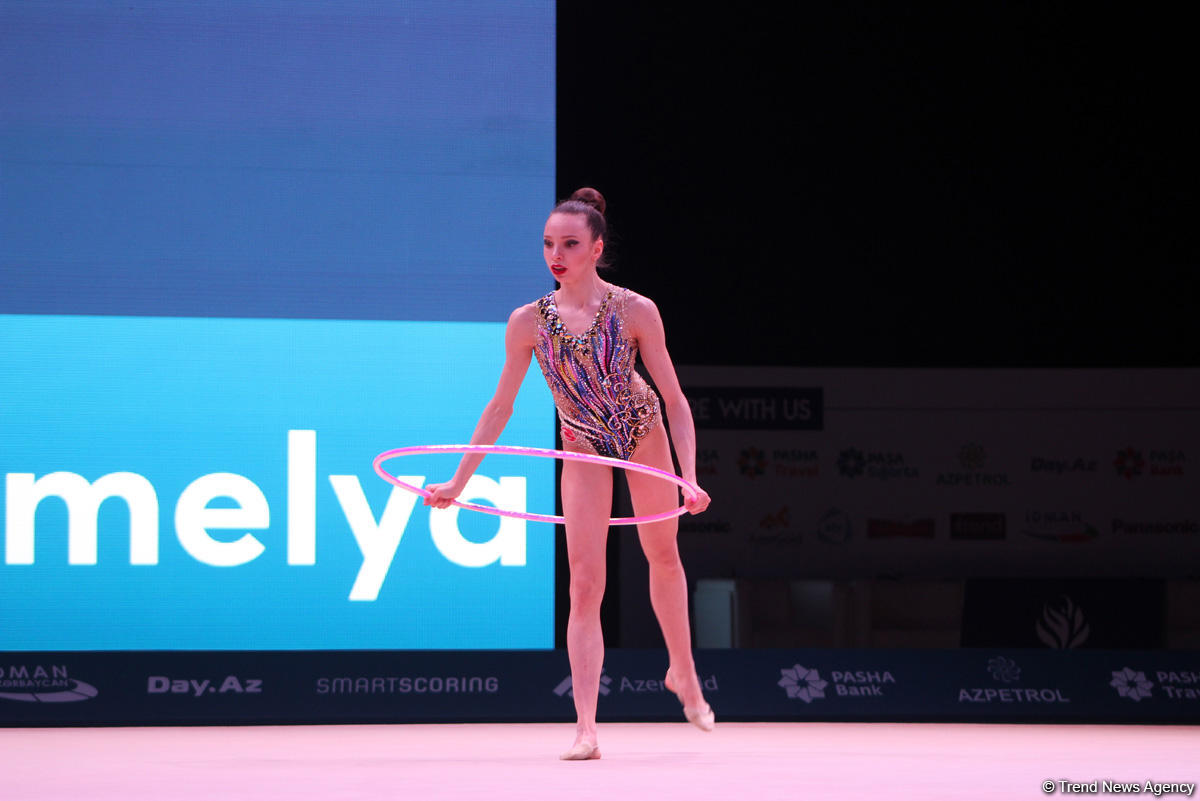 Milli Gimnastika Arenasında bədii gimnastika üzrə Dünya Kuboku keçirilir (FOTO)