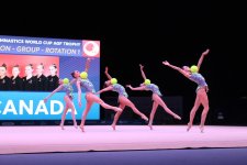 На Кубке мира по художественной гимнастике в Баку определились команды-финалисты в групповых упражнениях (ФОТО)