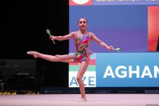 Bakıda bədii gimnastika üzrə Dünya Kubokunda ən yaddaqalan məqamlar (FOTO)