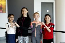 Bakıda bədii gimnastika üzrə Dünya Kubokunda ən kiçiklərin sevinci (FOTO)