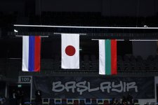 В рамках Кубка мира в Баку состоялась церемония награждения групповых команд по итогам многоборья (ФОТО)