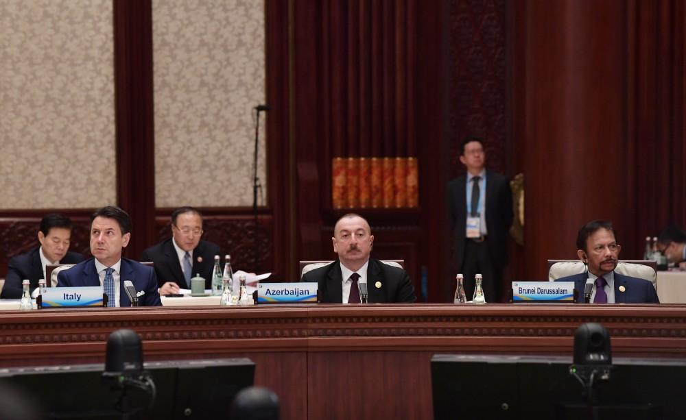 Ilham Aliyev attends Second Road and Belt International Cooperation Forum in Beijing (PHOTO)