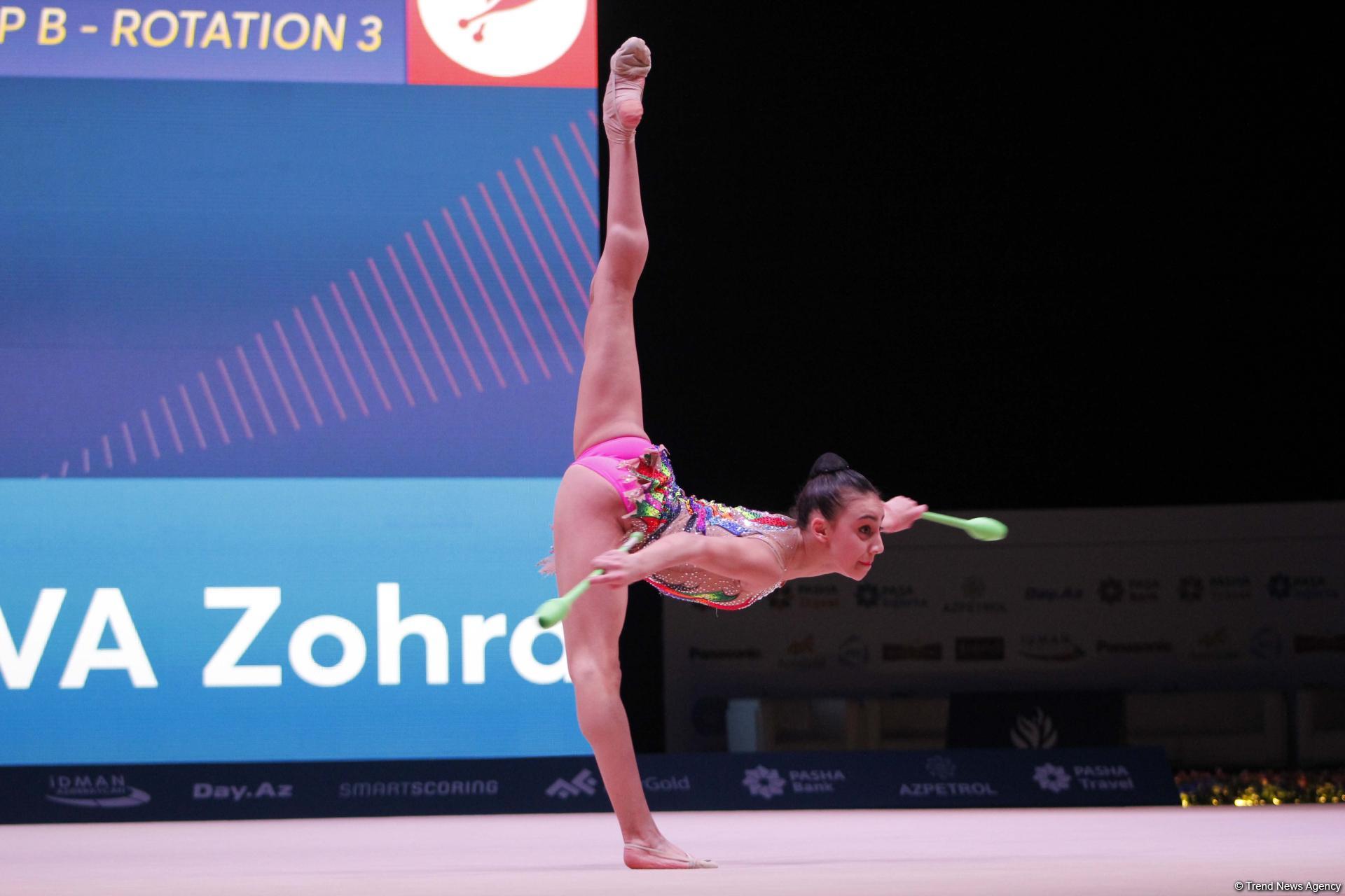 Bakıda bədii gimnastika üzrə Dünya Kubokunda ən yaddaqalan məqamlar (FOTO)