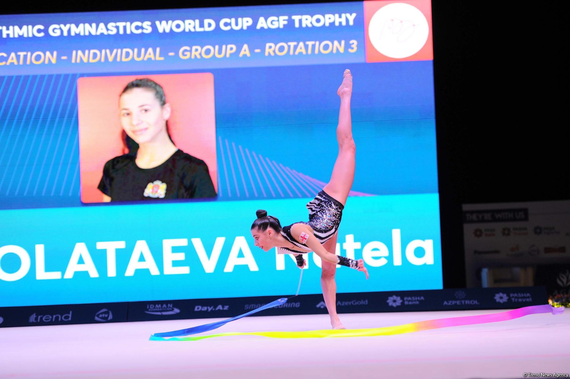 Bakıda bədii gimnastika üzrə Dünya Kubokunun ikinci yarış günü başlayıb (FOTO)