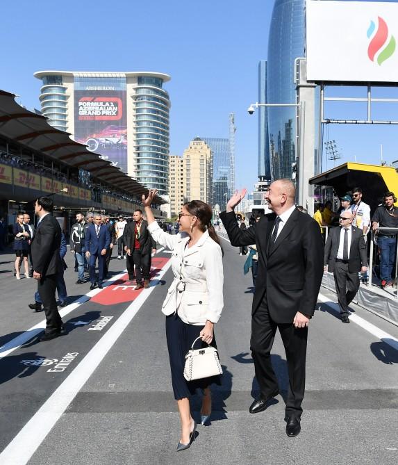 President Aliyev, First Lady Mehriban Aliyeva watched SOCAR Azerbaijan Grand Prix F1 Race (PHOTO)