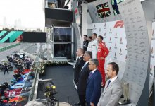 Президент Ильхам Алиев и Первая леди Мехрибан Алиева наблюдали за основной гонкой Гран-при Формулы 1 SOCAR Азербайджан (ФОТО)