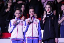 Winners in individual finals of FIG Rhythmic Gymnastics World Cup awarded in Baku (PHOTO)