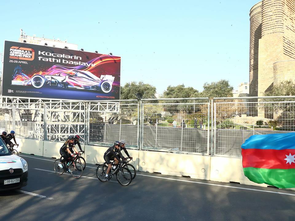 Cycling event held at Baku City Circuit before F1 SOCAR Azerbaijan Grand Prix 2019 (PHOTO) - Gallery Image