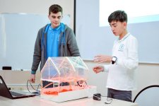 Qərbi Kaspi Universiteti məktəblilər arasında Robototexnika Olimpiadası keçirib (FOTO)