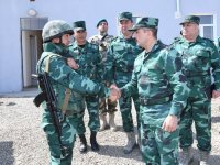 Head of Azerbaijani Border Service instructs to increase combat readiness on state border (PHOTO)