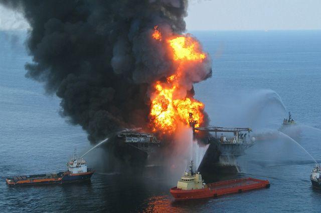 На норвежской нефтедобывающей платформе в Северном море произошел пожар