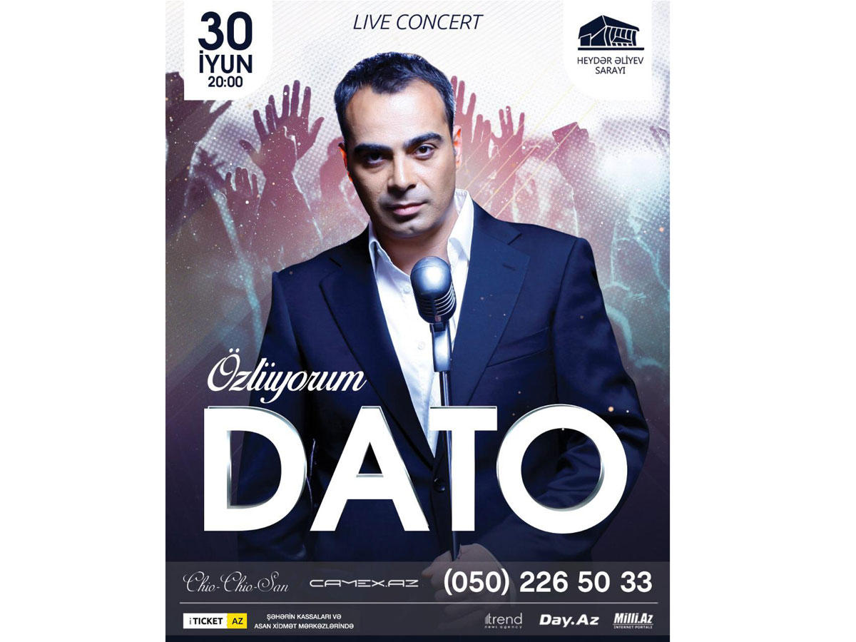 В Баку состоится концерт самого романтичного певца Грузии DATO – миллионы в YouTube (ВИДЕО)