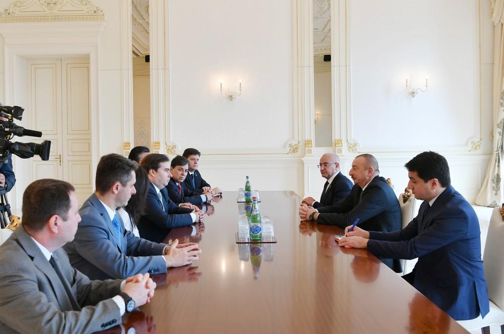 Azerbaijani president receives officials from Brazil's National Congress
