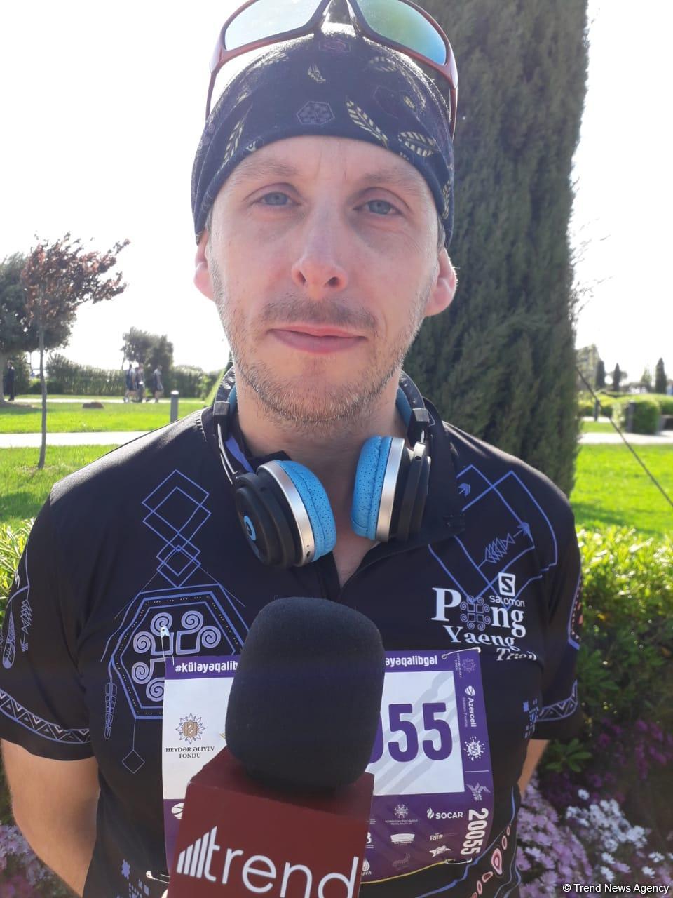 Гость из Великобритании: Уже третий год участвую в Бакинском марафоне