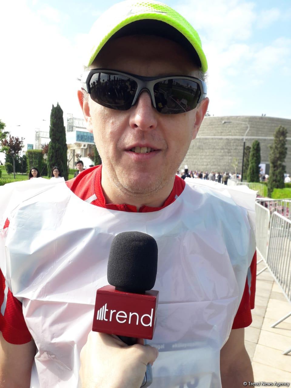 Polish guest: I arrived in Baku to participate namely in this marathon