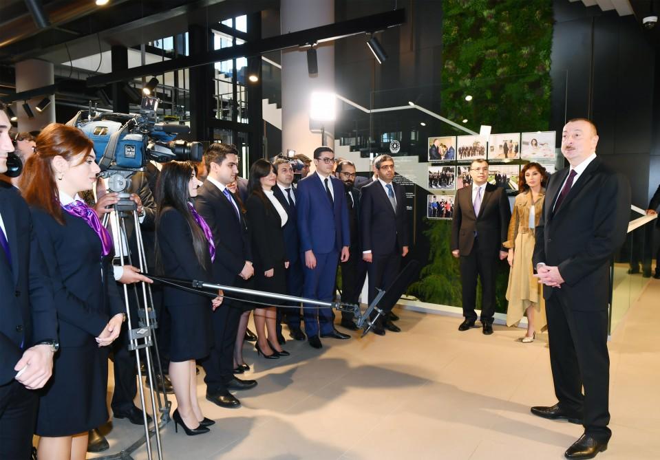 President Aliyev, First Lady Mehriban Aliyeva attend opening of administrative building of DOST Agency (PHOTO)