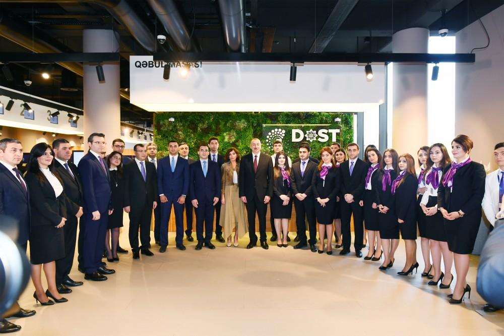 President Aliyev, First Lady Mehriban Aliyeva attend opening of administrative building of DOST Agency (PHOTO)