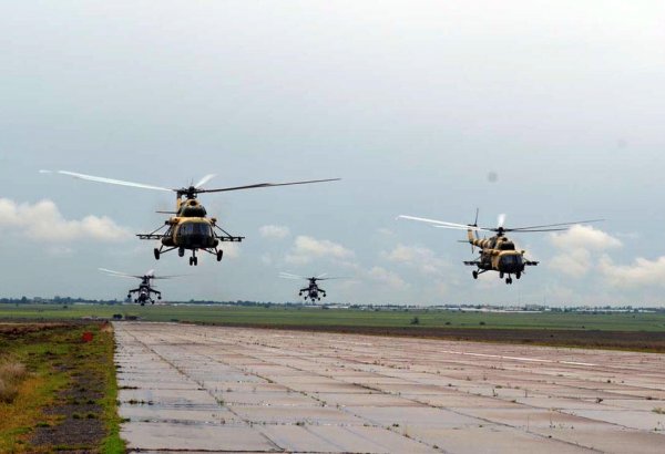 Военные вертолеты Азербайджана отправились в Турцию для участия в международных учениях (ФОТО)