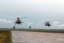 Azerbaijan’s military helicopters leave for Turkey to participate in int’l exercises (PHOTO)