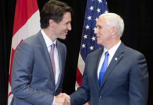 Canadian prime minister speaks with U.S. vice president