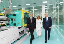 Ilham Aliyev attends opening of “Diamed Co” syringe plant in Pirallahi Industrial Park (PHOTO)