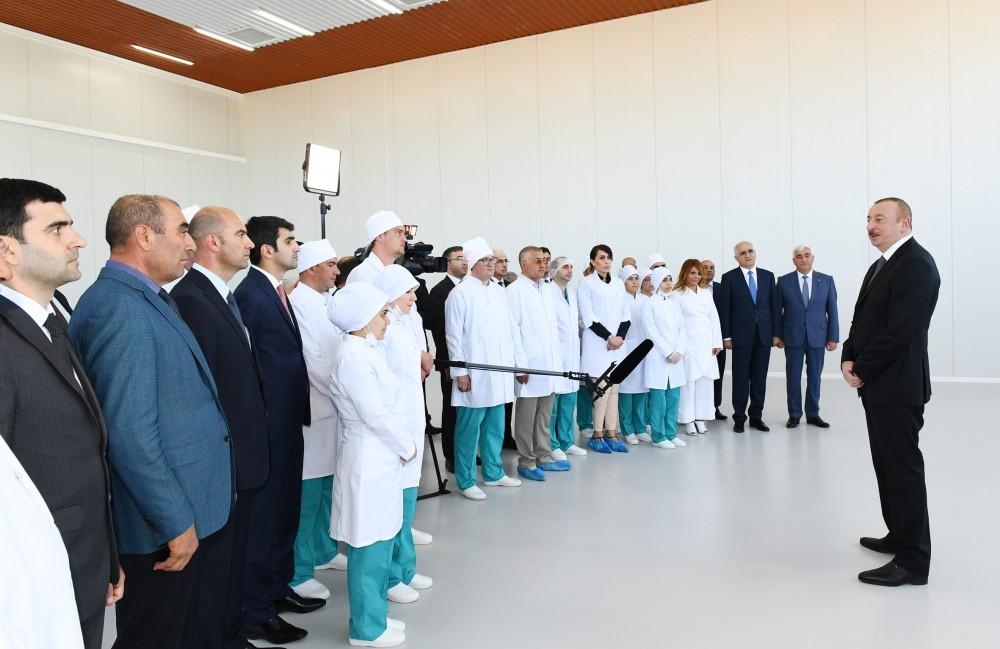 Ilham Aliyev attends opening of “Diamed Co” syringe plant in Pirallahi Industrial Park (PHOTO)