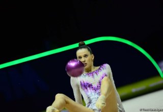 Finalists of European Rhythmic Gymnastics Championships in ball exercises determined in Baku
