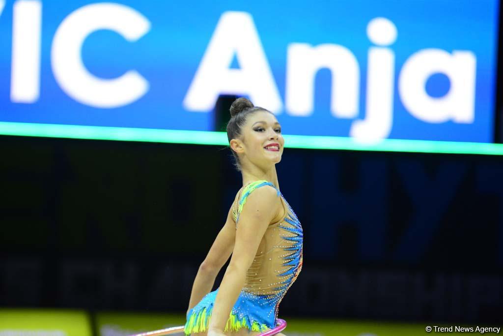 Bakıda bədii gimnastika üzrə 35-ci Avropa Çempionatının ikinci günü start götürüb (FOTO)