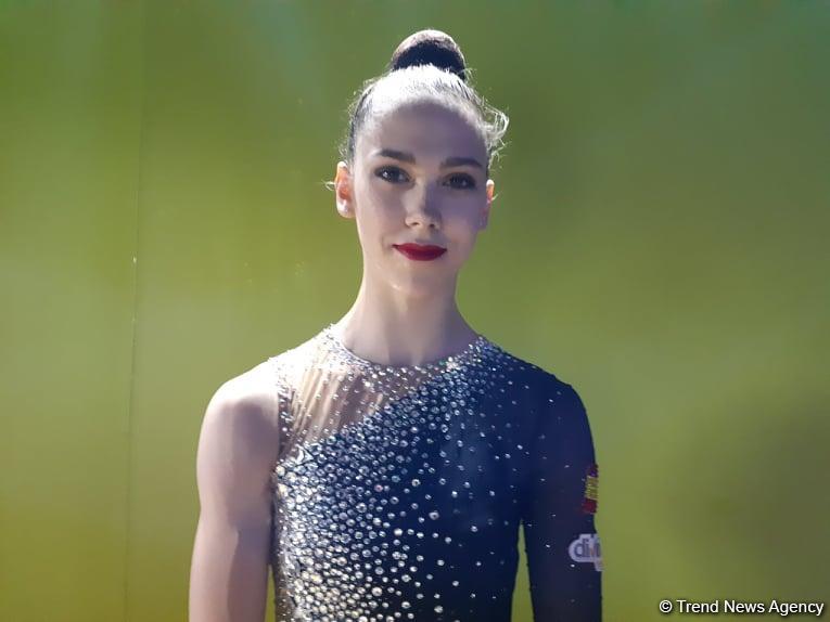 Рада, что соревнования проходят именно в Национальной арене гимнастики в Баку - испанская гимнастка