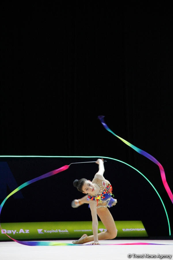 Bakıda bədii gimnastika üzrə 35-ci Avropa Çempionatının üçüncü günü start götürüb (FOTO)