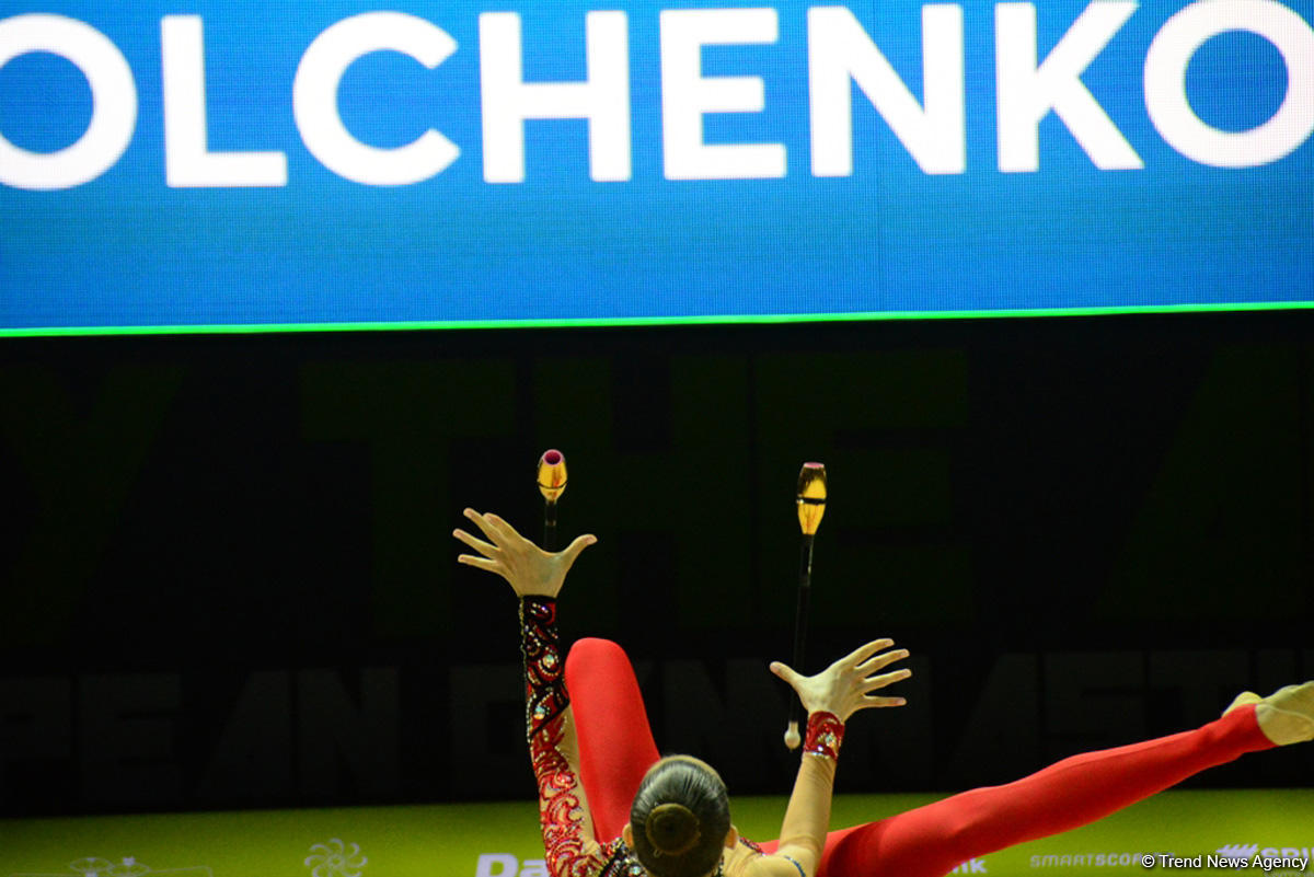 Third day of 35th European Rhythmic Gymnastics Championships starts in Baku (PHOTO)