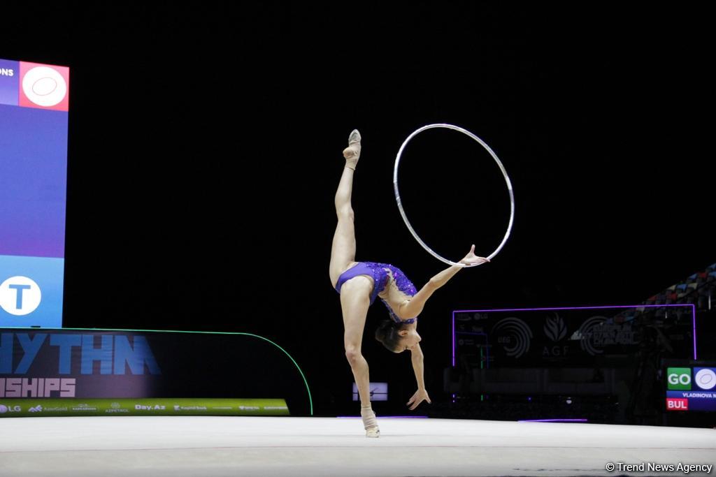 Bakıda bədii gimnastika üzrə Avropa çempionatının final mərhələsi davam edir (FOTO)