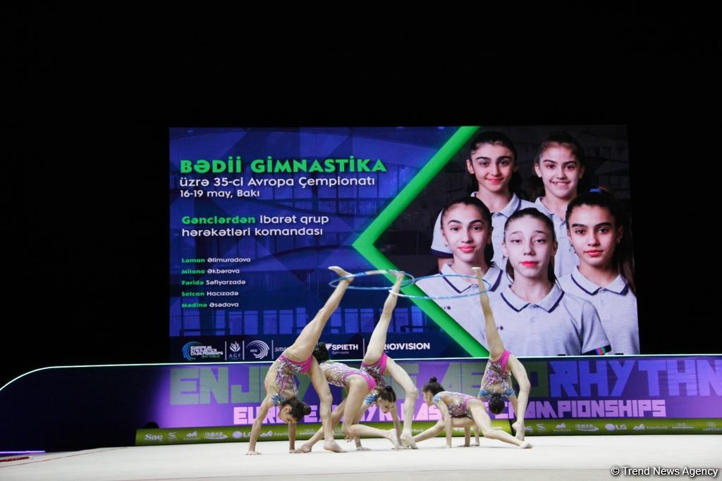 Bakıda bədii gimnastika üzrə 35-ci Avropa çempionatının finalı keçirilir (FOTO)