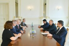 Президент Ильхам Алиев: Азербайджано-германское сотрудничество находится на высоком уровне и имеет хорошие перспективы (ФОТО) (версия 2)