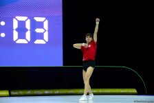 Milli Gimnastika Arenasında aerobika gimnastikası üzrə Avropa çempionatının iştirakçılarının podium məşqləri keçirilir (FOTOREPORTAJ)